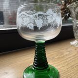 Set of 6 stemmed glasses from Alsace