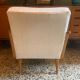Fauteuil vintage bois et tissu