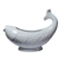 White porcelain sauce boat fish Ocean France, 1970s-1980s