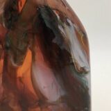 Daniel baroy blown glass vase, signed