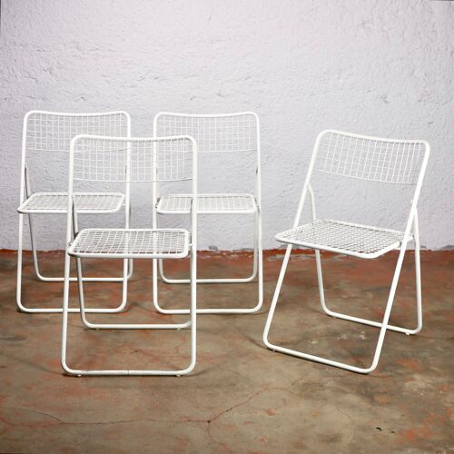 Série de 4 chaises Ted Net Niels Gammelgaard pour Ikea