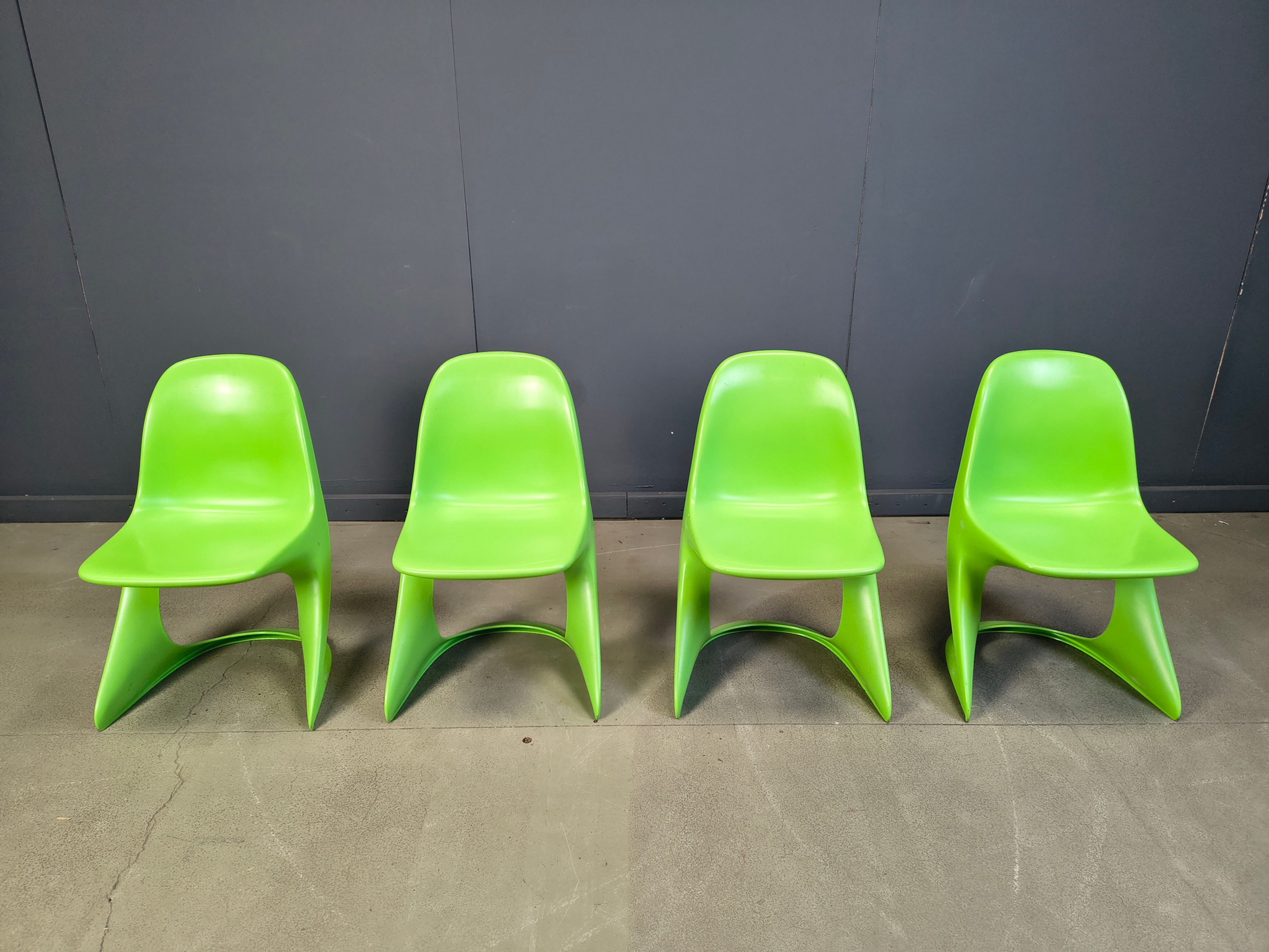Set of 4 Casalino dining chairs by Alexander Begge for Casala, 1970s