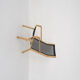 Chaise longue design pour hêtre et gaze lamintés