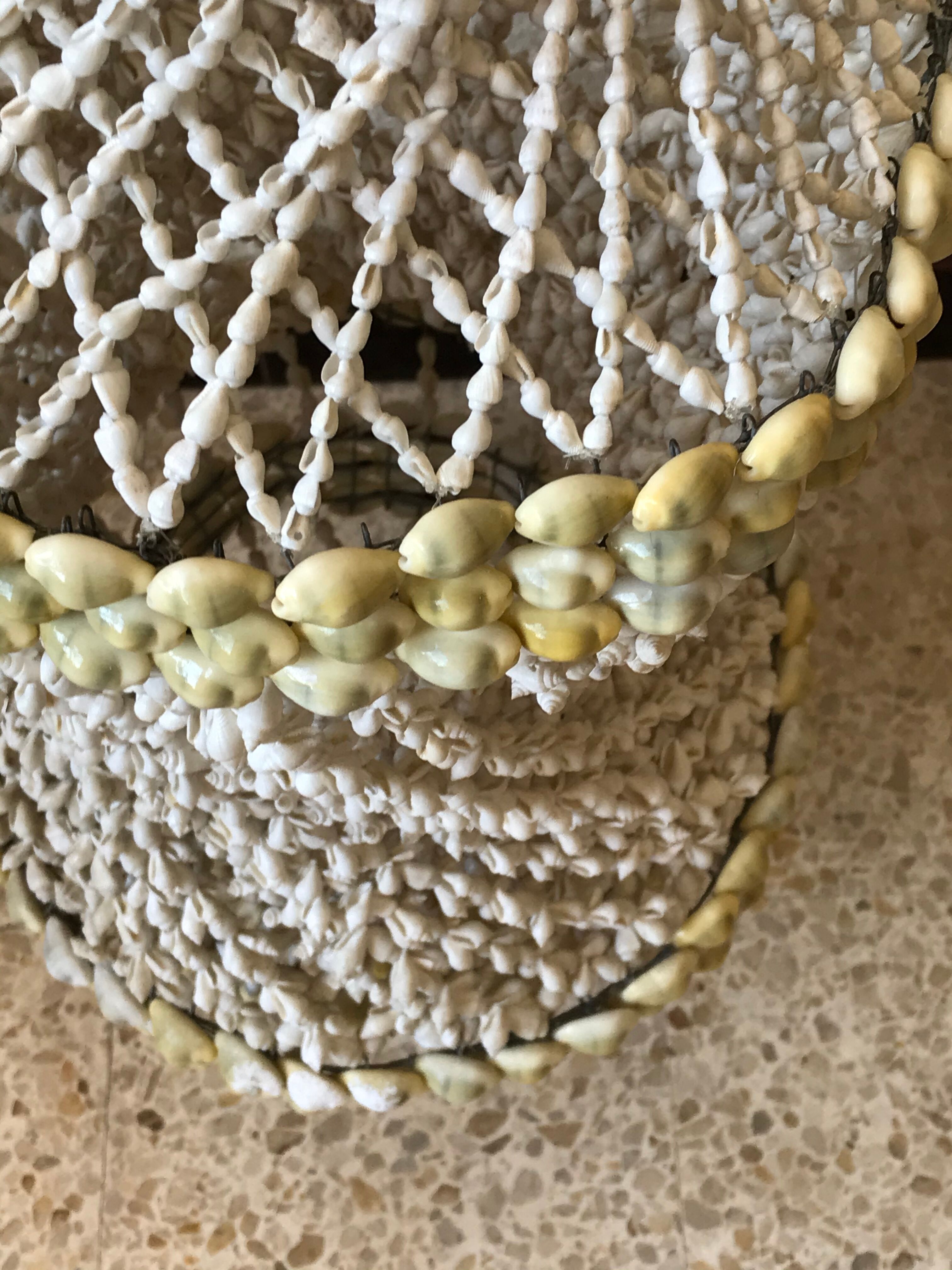 Vintage seashell chandelier