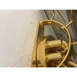 Mid-Century Modern Style Fumè "Squared" Murano Glass Wall Sconce