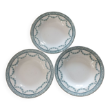 3 hollow plates Moulin des Loups & Hamage service Lola