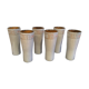 6 large enamelled sandstone glasses from the 1970s