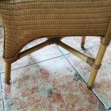 6 chairs Vincent Schepard Lloyd Loom vintage