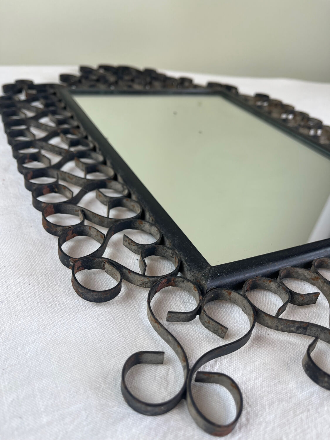 Wrought iron mirror Chaty Vallauris