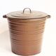Copper trash can or trash can