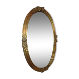 Old mirror with roses