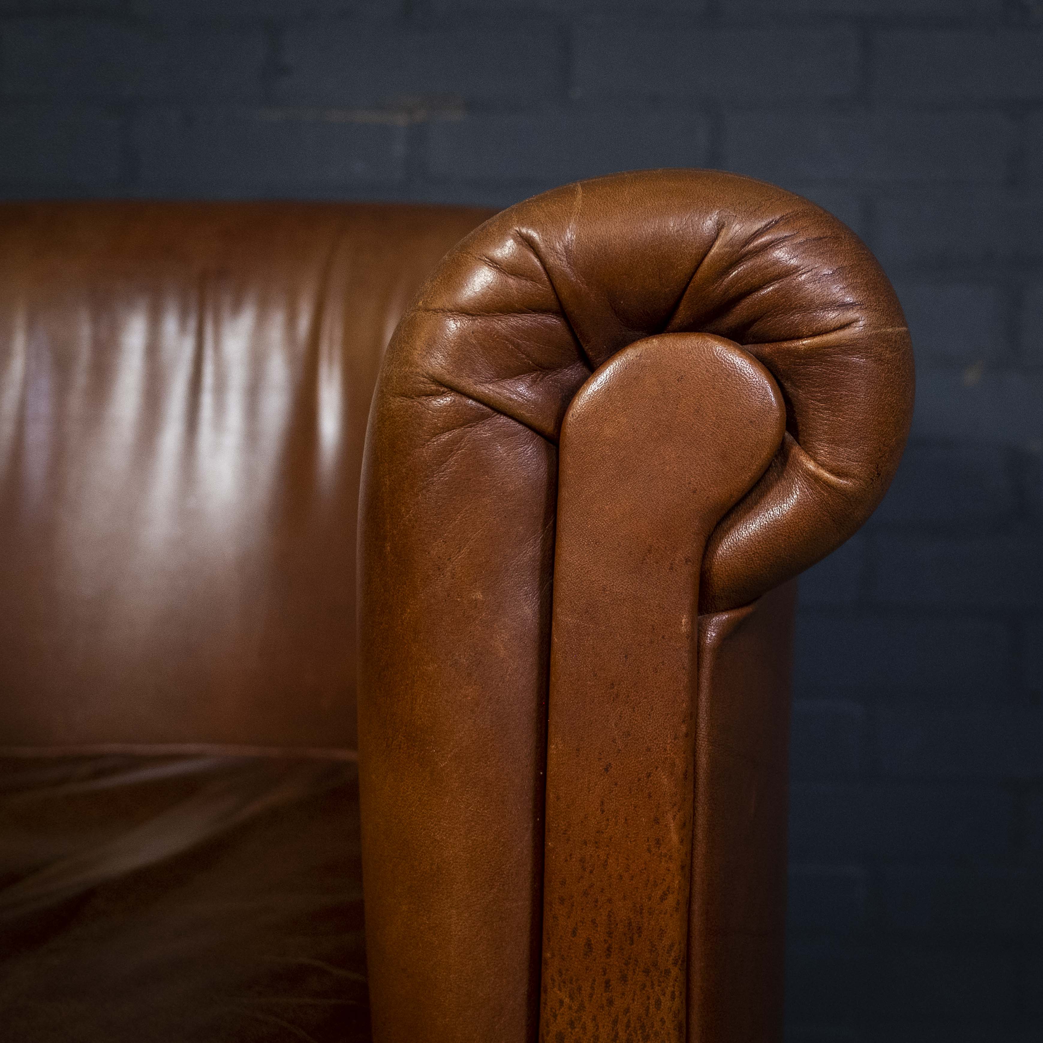 Sheep leather club chair