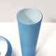 Pair of Cyan Murano Cased Glass Vases by Carlo Moretti, Italy