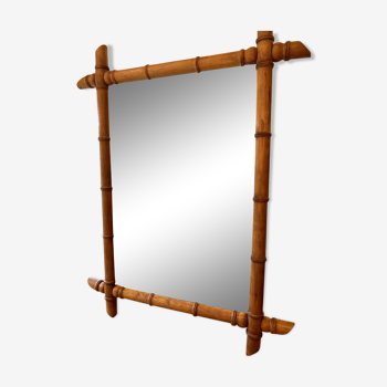 Miroir bambou style colonial 65x85cm