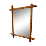 Mirror Bamboo colonial style 65x85cm