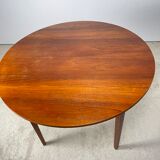 Table ronde en teck 1960