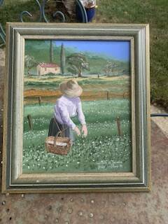 Tableau the jasmine harvest signed Didier Joculano 1993