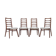 1960s Set of Four Dining Chairs in Teak, Germany