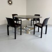 Ancienne table à manger design italien d'Alessandro Albrizzi années 70