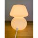 Lampe champignon opaline blanche vintage