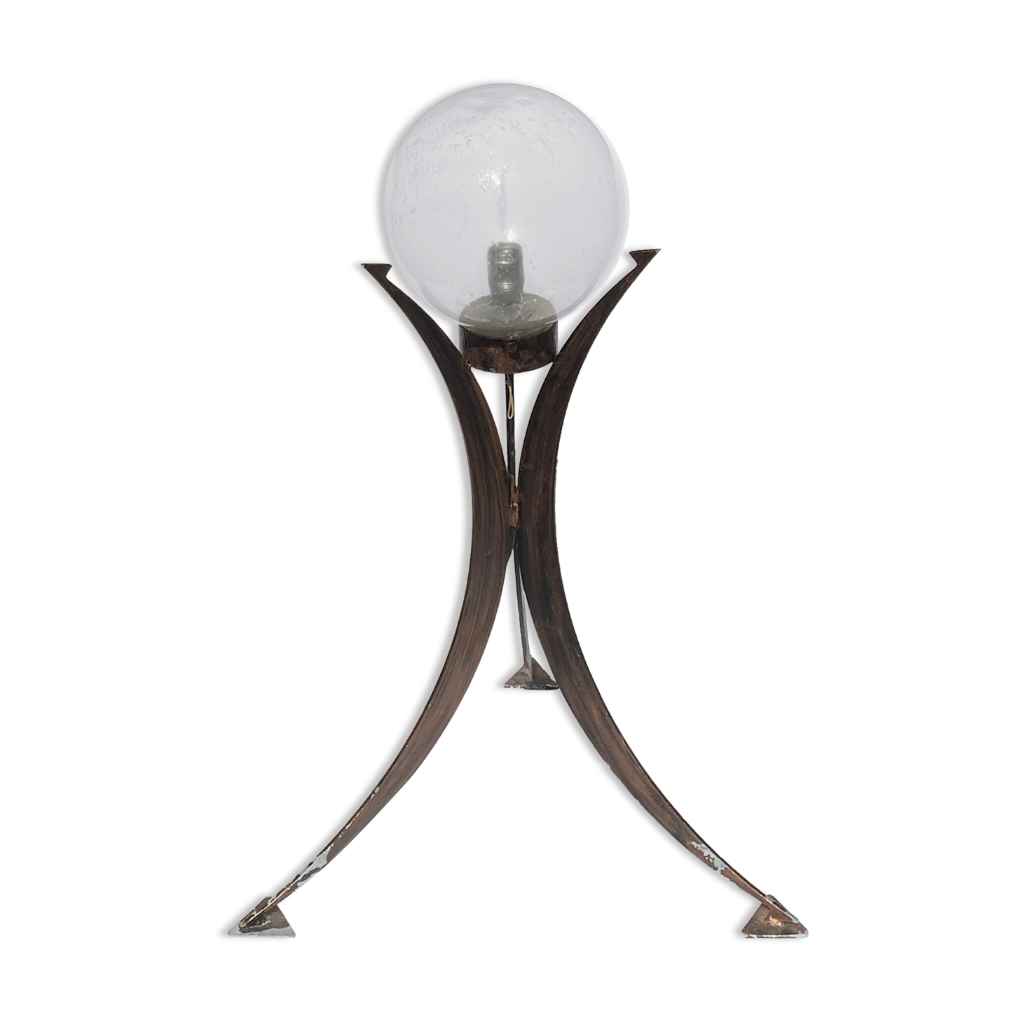 Brutalist tripod floor lamp, Germany 1970s