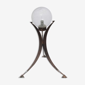 Brutalist tripod floor lamp, Germany 1970s