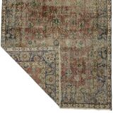 Turkish Anatolian Handmade Vintage Area Rug 204 cm x 114 cm