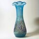 Vintage Modern Glass Vase Budveszel Gyula Hungary 1990s