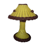 Lampe scoubidou jaune