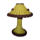 Lampe scoubidou jaune