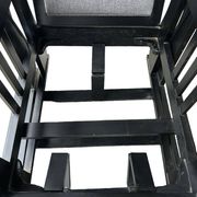 Important Pair Of Black Lacquered Rocking Armchairs Circa 1920 - 30