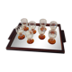 8 Art Deco rum glasses