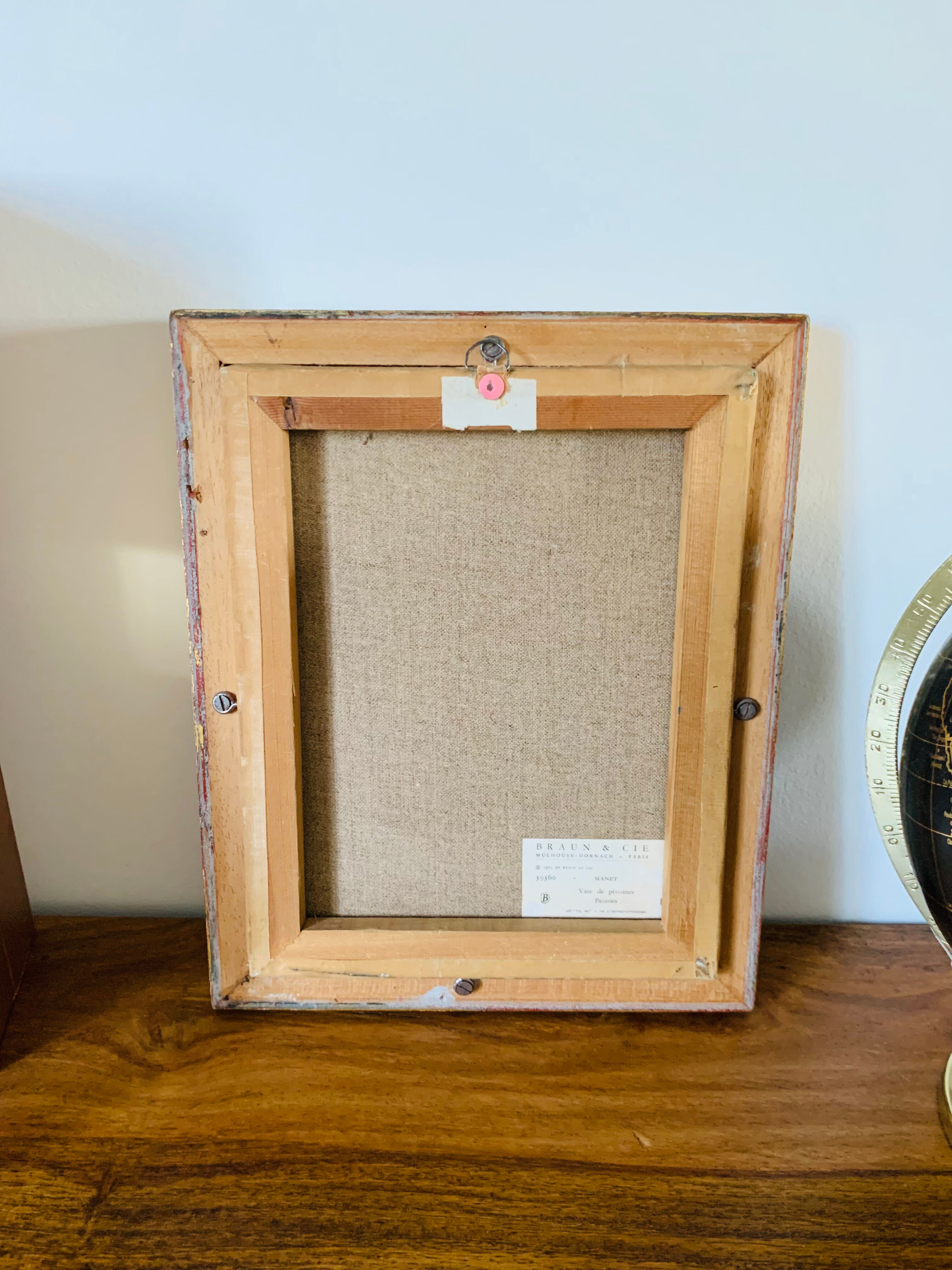 Frame and canvas edition braun & cie • 1961 • manet • peonies peonies vase • 39360