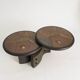 Rare two-tier modular brutalist coffee table by Paul Kingma