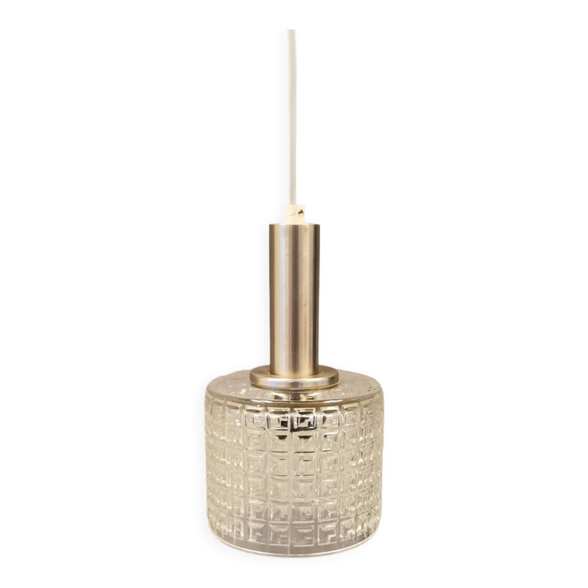 Small hanging lamp in transperant crystal glass