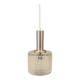 Small hanging lamp in transperant crystal glass