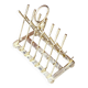 Art Deco Silver Plated Golf Ball and Club Toast Rack – Vintage Luxury Tableware