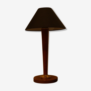 Lamp wood and brass 1960
