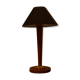Lamp wood and brass 1960