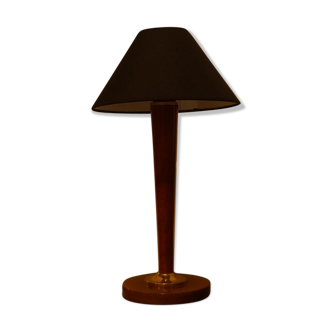 Lamp wood and brass 1960