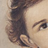 Portrait d’enfant, peinture à l’huile