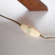 Lampe de table vintage de Murano avec base en bois, années 1960