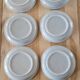 6 assiettes à dessert en grès moucheté