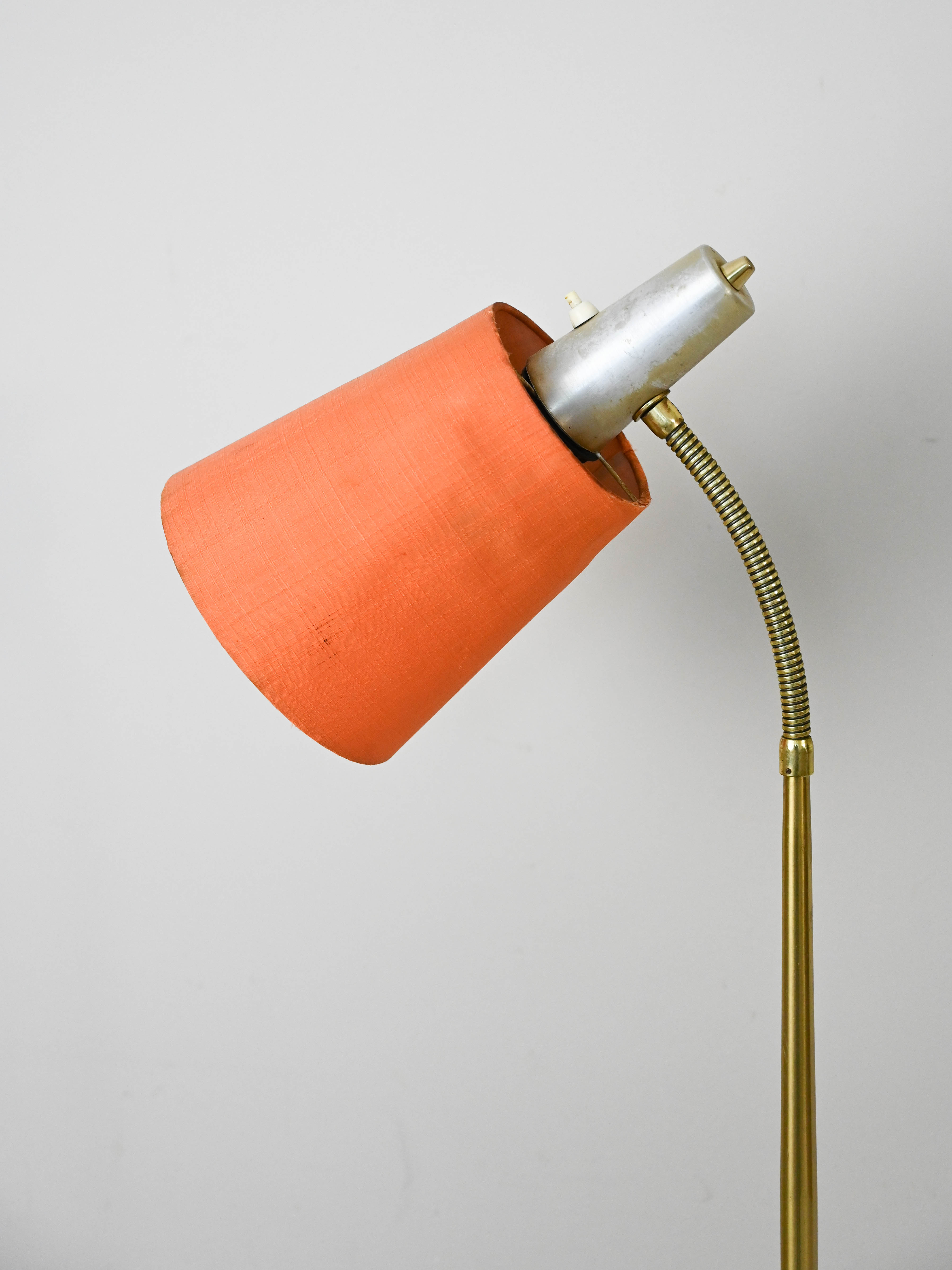 Modern antique floor lamp with gold base