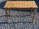 Vintage oak marquetry coffee table, Louis XV style - top motif