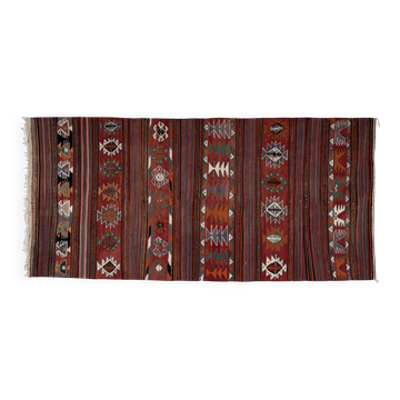 Tapis de couloir turc vintage 140x300 cm