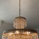 Crystal grapevine waterfall chandelier