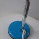 Vintage blue metal table lamp