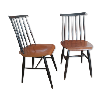 Pair of Ilmari Tapiovaara Fanett chairs