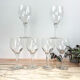 6 vintage crystal water glasses